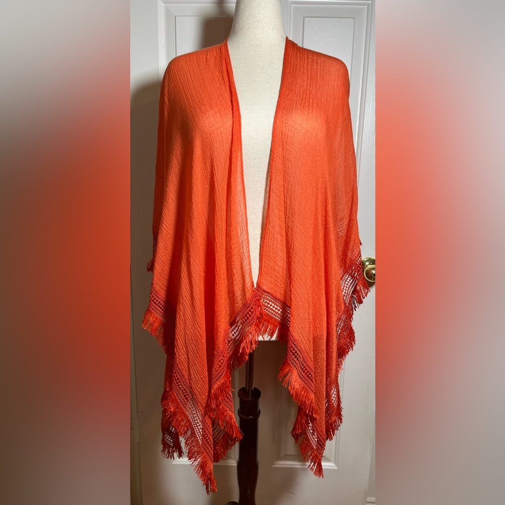 Lane Bryant Women’s Orange Textured Shawl